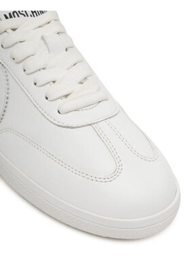 Love Moschino - LOVE MOSCHINO Sneakersy JA15112G1NIA010041 Biały. Kolor: biały. Materiał: skóra