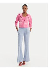 Juicy Couture Spodnie dresowe Layla JCSEBJ001 Błękitny Flared Leg. Kolor: niebieski. Materiał: syntetyk #2