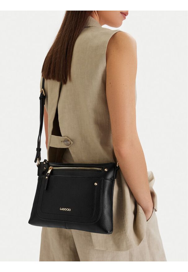 Lasocki Torebka CEO-LSK-M-006-07 Czarny. Kolor: czarny
