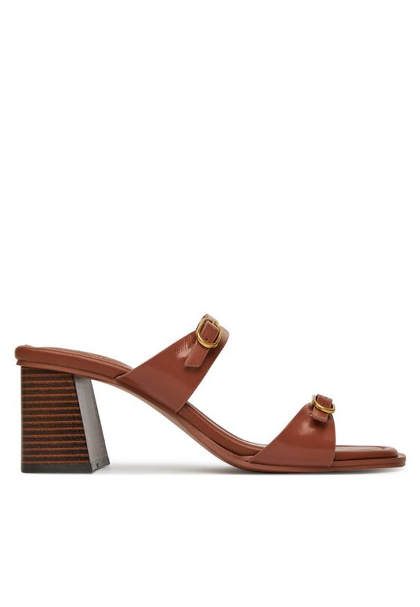 Aldo Klapki Maymay 14028466 Brązowy. Kolor: brązowy. Materiał: skóra