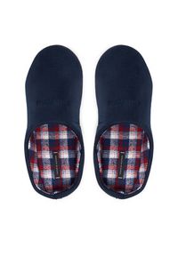 TOMMY HILFIGER - Tommy Hilfiger Kapcie M Check House FM0FM05615 Granatowy. Kolor: niebieski. Materiał: materiał #4