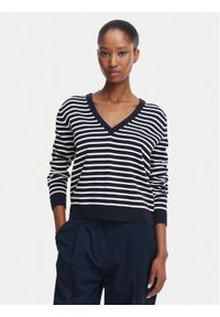 Tommy Jeans Sweter Essential DW0DW19888 Granatowy Regular Fit. Kolor: niebieski. Materiał: bawełna #1