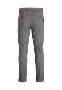 Jack & Jones - Jack&Jones Chinosy Marco 12206198 Szary Slim Fit. Kolor: szary. Materiał: bawełna
