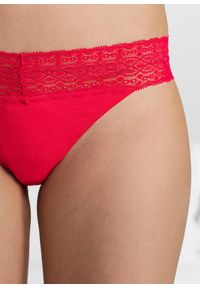 bonprix - Stringi z koronką (5 par). Kolor: czarny. Materiał: koronka. Wzór: koronka #3