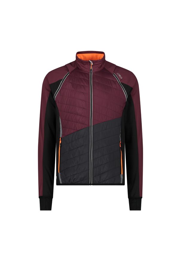 Kurtka męska turystyczna CMP 30A2647. Typ kołnierza: kaptur. Kolor: wielokolorowy, szary, czerwony. Materiał: softshell. Sport: turystyka piesza