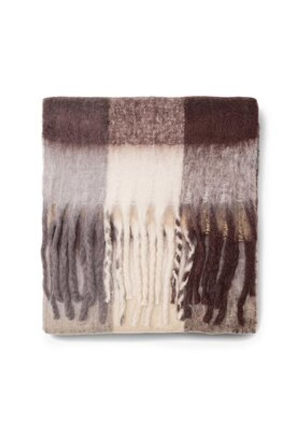 Jenny Fairy Szalik 4W4-006-AW23 Brązowy. Kolor: brązowy. Materiał: poliester