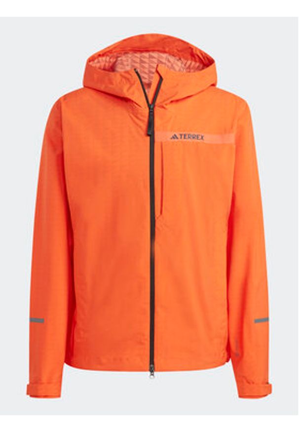 Adidas - adidas Kurtka przeciwdeszczowa Terrex Multi RAIN.RDY HM4052 Pomarańczowy Regular Fit. Kolor: pomarańczowy. Materiał: syntetyk