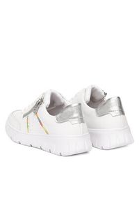 Rieker Sneakersy N1313-80 Biały. Kolor: biały. Materiał: skóra #4