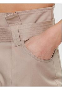 Morgan Spodnie materiałowe 231-PMEKO Beżowy Regular Fit. Kolor: beżowy. Materiał: materiał, bawełna #4