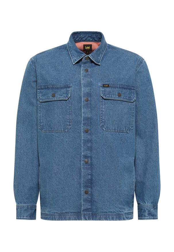 Lee - MĘSKA KOSZULA LEE WORKWEAR OVERSHIRT MARINE L68DOX54 112322962. Styl: marine