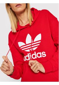 Adidas - adidas Bluza adicolor Trefoil HE6953 Czerwony Regular Fit. Kolor: czerwony. Materiał: bawełna #3