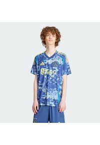 Adidas - Koszulka Ajax Amsterdam 24/25 Away. Kolor: niebieski. Materiał: materiał