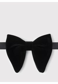 Pako Lorente - PAKO LORENTE - Elegancka czarna mucha męska. Okazja: na wesele, na imprezę, na ślub cywilny. Kolor: czarny. Materiał: poliester. Wzór: gładki. Styl: elegancki