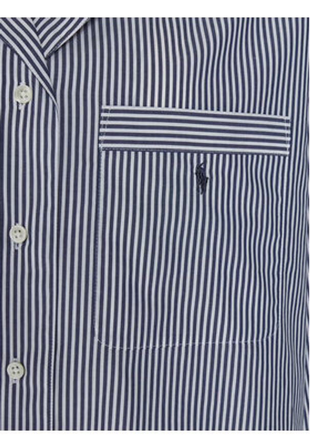 Polo Ralph Lauren Piżama 4P8010 Niebieski Relaxed Fit. Kolor: niebieski. Materiał: bawełna