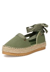 DeeZee Espadryle ZYLS093 Zielony. Kolor: zielony. Materiał: materiał