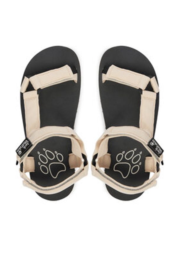 Jack Wolfskin Sandały Taiga A65623 Beżowy. Kolor: beżowy. Materiał: materiał
