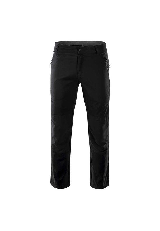 Elbrus - Spodnie Na Piesze Wędrówki Męskie Softshell Gaude. Kolor: czarny. Materiał: softshell. Sport: turystyka piesza