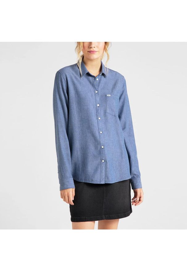 Lee - LEE ONE POCKET SHIRT DAMSKA KOSZULA ROZPINANA LAVENDER DUSK L45THQOA 112110540