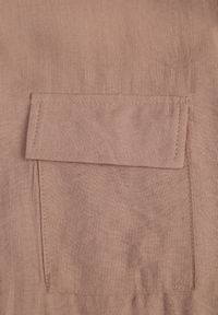 Renee - Beżowa Koszula z Bawełną o Nietoperzowym Kroju z Wiązaniem w Stylu Utility Kelathe. Kolor: beżowy. Materiał: bawełna #5