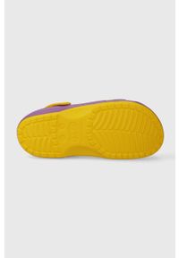 Crocs klapki NBA Los Angeles Lakers Classic Clog kolor fioletowy 208650. Kolor: fioletowy. Materiał: materiał #3