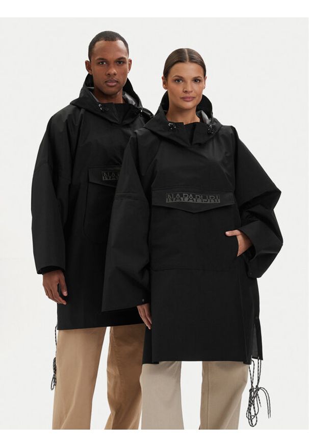 Napapijri Kurtka przeciwdeszczowa A-Raincape L NP0A4H4D9411 Czarny Oversize. Kolor: czarny. Materiał: syntetyk