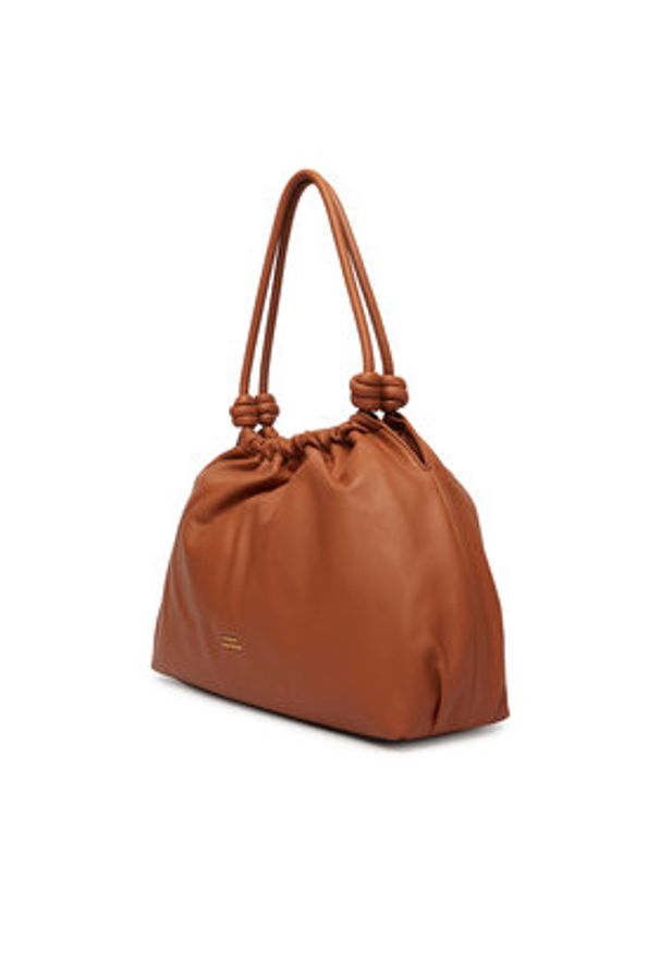 TOMMY HILFIGER - Tommy Hilfiger Torebka AW0AW18376 Brązowy. Kolor: brązowy. Materiał: skórzane