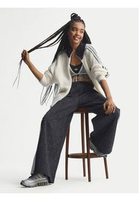 Adidas - adidas Jeansy Firebird Aop KD2816 Szary Loose Fit. Kolor: szary #2