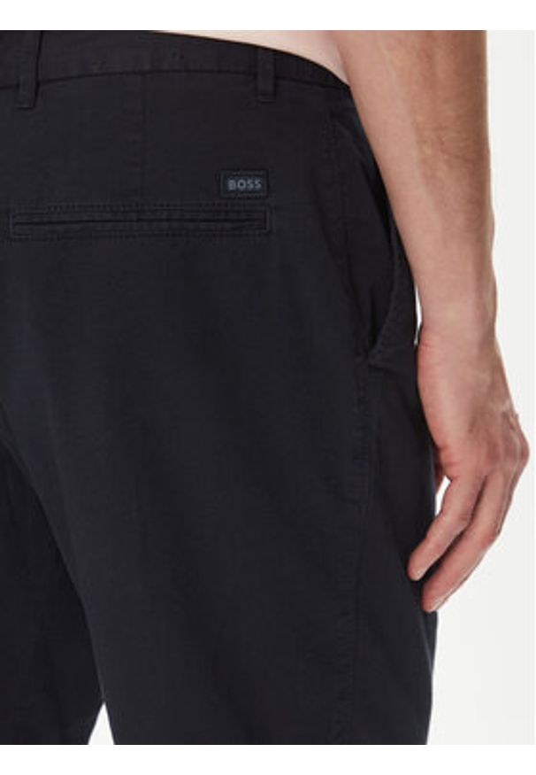 BOSS Szorty materiałowe H-Slice 50540743 Granatowy Regular Fit. Kolor: niebieski. Materiał: bawełna