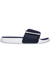 skechers - Klapki męskie Skechers Gambix 20. Zapięcie: bez zapięcia. Kolor: szary. Materiał: materiał, syntetyk. Szerokość cholewki: normalna. Sport: turystyka piesza
