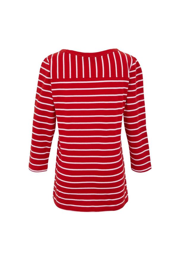 Regatta - T-shirt Damski W Paski Baylette II. Kolor: czerwony. Wzór: paski