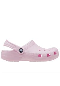 Klapki Crocs Classic Clog 206991-6ZW - różowe. Kolor: różowy. Sezon: lato. Styl: młodzieżowy