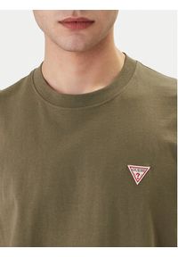 Guess Jeans T-Shirt M4YI46 K8FQ4 Khaki Regular Fit. Kolor: brązowy. Materiał: bawełna #4