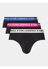 Karl Lagerfeld - KARL LAGERFELD Komplet 3 par slipów 235M2110 Kolorowy. Materiał: bawełna. Wzór: kolorowy