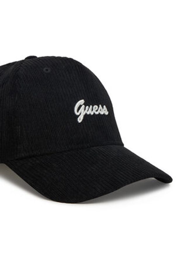 Guess Czapka z daszkiem V5BZ10 WF760 Czarny. Kolor: czarny. Materiał: poliester, materiał