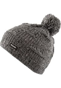 Eisbar - Elegancka czapka zimowa Eisbär Wm Netta Pompon szara. Kolor: szary. Materiał: poliester, poliamid, moher, wełna, poliakryl. Sezon: zima. Styl: elegancki #1