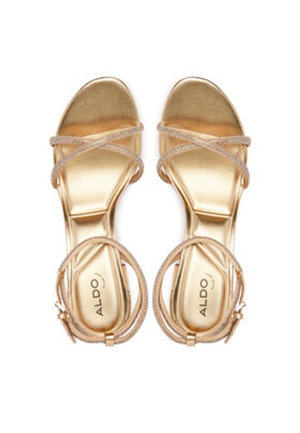 Aldo Sandały Boucliette 14344620 Złoty. Kolor: złoty. Materiał: skóra