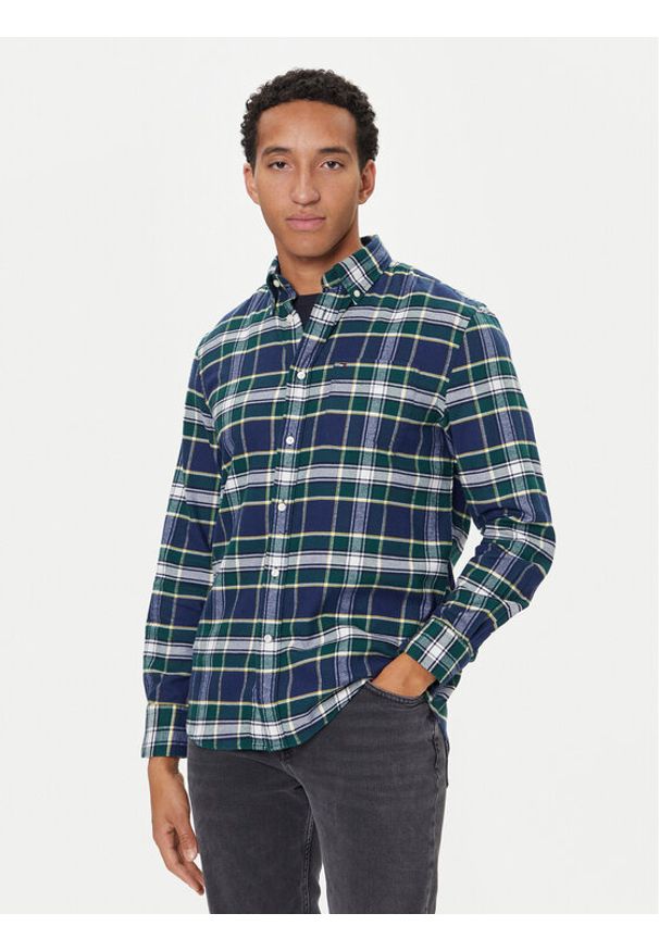 TOMMY HILFIGER - Tommy Hilfiger Koszula Hero MW0MW40473 Granatowy Regular Fit. Kolor: niebieski. Materiał: bawełna