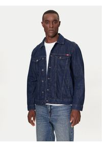 Mustang Kurtka jeansowa Dallas 1016830 Niebieski Regular Fit. Kolor: niebieski. Materiał: bawełna
