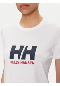 Helly Hansen T-Shirt W Hh Logo T-Shirt 2.0 34465 Biały Regular Fit. Kolor: biały. Materiał: bawełna #3