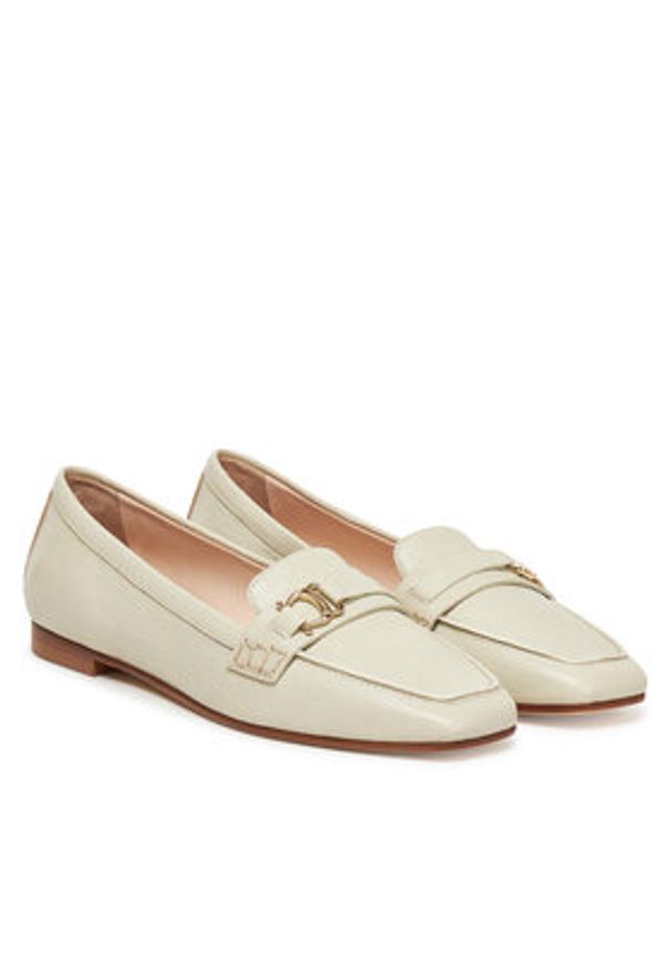 Pollini Lordsy PA10121C0MPF0105 Écru. Materiał: skóra