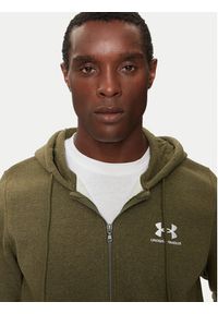 Under Armour Bluza Essential Fleece 1373881 Zielony Regular Fit. Kolor: zielony. Materiał: bawełna
