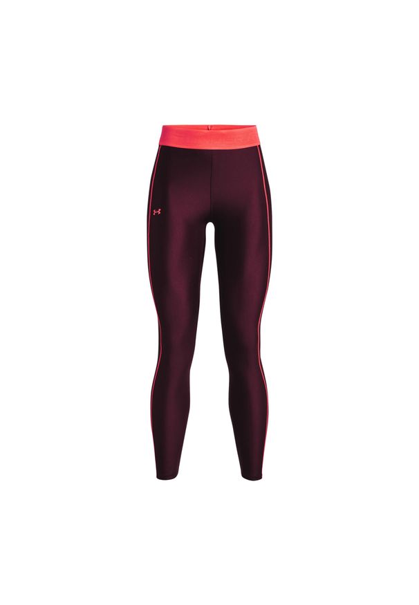 Legginsy fitness damskie Under Armour Branded WB. Kolor: czerwony. Sport: fitness