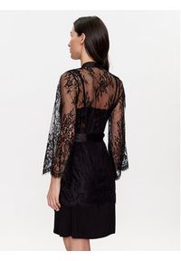 Hunkemöller Szlafrok 191636 Czarny Regular Fit. Kolor: czarny. Materiał: syntetyk #3