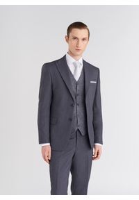 Pako Lorente - PAKO LORENTE – Szare eleganckie spodnie męskie. Kolor: szary. Styl: elegancki #8