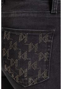 Karl Lagerfeld - KARL LAGERFELD Czarne jeansy damskie Skinny Denim, Rozmiar 26. Okazja: na co dzień. Kolor: czarny. Styl: casual #4