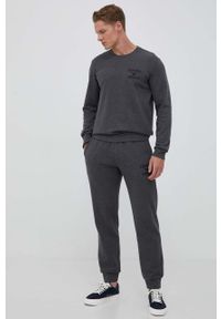 Emporio Armani Underwear dres lounge kolor szary. Kolor: szary. Materiał: dresówka #1