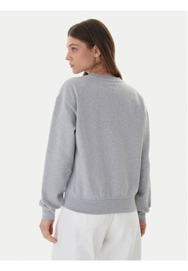 Calvin Klein Jeans Bluza Foil Monologo LV047E825G Szary Regular Fit. Kolor: szary. Materiał: bawełna