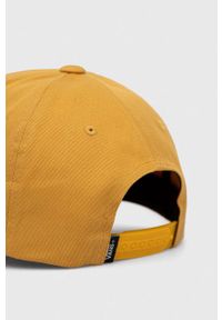 Vans czapka z daszkiem bawełniana kolor żółty z aplikacją. Kolor: żółty. Materiał: bawełna. Wzór: aplikacja #4