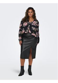 ONLY Carmakoma Spódnica skórzana Rmia 15307489 Czarny Regular Fit. Kolor: czarny. Materiał: syntetyk, skóra #6