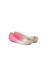 Baleriny Sca'viola 870 Pink, Róż/Biały, Silikon. Nosek buta: otwarty. Kolor: różowy. Materiał: tworzywo sztuczne. Wzór: aplikacja. Sezon: lato. Obcas: na obcasie. Styl: elegancki. Wysokość obcasa: średni #3